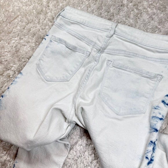 Old Navy Jeans Women's 10 Rockstar Super Skinny High Rise Blue Tie Dye Artsy - Picture 7 of 14